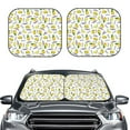 thumbnail image 1 of Picia Lavender Flowers 2 Piece Car Windshield Sun Shade Foldable | Foldable Sun Shield for Front Window Blocks UV Rays and Keeps Your Vehicle Cool-Small, 1 of 7