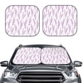 thumbnail image 1 of Picia Lavender Flowers 2 Piece Car Windshield Sun Shade Foldable | Foldable Sun Shield for Front Window Blocks UV Rays and Keeps Your Vehicle Cool-Small, 1 of 7