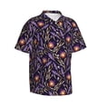 thumbnail image 1 of Picia Lavender Flowers Gentle Cotton Regular Fit Short Sleeve Casual Hawaiian Shirt for Men-, 1 of 9