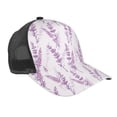 thumbnail image 1 of Picia Lavender Flowers Pattern Trucker Hat,Baseball Cap,Sun Protection Cap,Stylish Headwear,Leisure Cap,Outdoor Sports Cap, 1 of 7