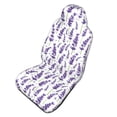 thumbnail image 1 of Picia Lavender Flowers Print Waterproof Sweating Car Seat Cover for Post Gym Workout, Running, Beach and Hiking, Universal Fit Anti-Slip Bucket Seat Protector, 1 of 5