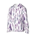 thumbnail image 1 of Picia Lavender Flowers Women's Men's UPF 50+ Sun Protection Hoodie Shirt Long Sleeve SPF Fishing Outdoor UV Hiking Lightweight Shirts-XX-Large, 1 of 9