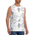 thumbnail image 1 of Picia Lavender Flowers mens Cotton Tank Undershirts , Moisture-wicking Ribbed Tanks, Lightweight Cotton Tank Undershirts-3X-Large, 1 of 8