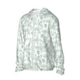 thumbnail image 1 of Picia Leaf Print Women's Men's UPF 50+ Sun Protection Hoodie Shirt Long Sleeve SPF Fishing Outdoor UV Hiking Lightweight Shirts-3X-Large, 1 of 9