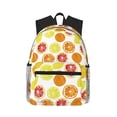 thumbnail image 1 of Picia Lemon Orange Large Capacity Backpack Classic Style Backpack Casual Backpack Water-Resistant School Work Travel Outdoor Backpack, 1 of 8