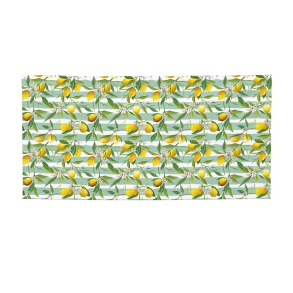 Picia Lemon Pattern Party Banner, Festive Decoration, Holiday Banner, Celebration Decor, Event Banner, Reusable Party Banner-Medium