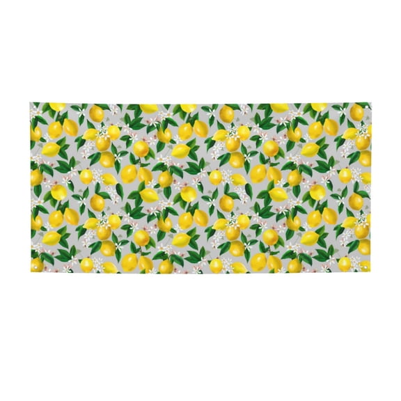 Picia Lemon1 Pattern Party Banner, Festive Decoration, Holiday Banner, Celebration Decor, Event Banner, Reusable Party Banner-Small