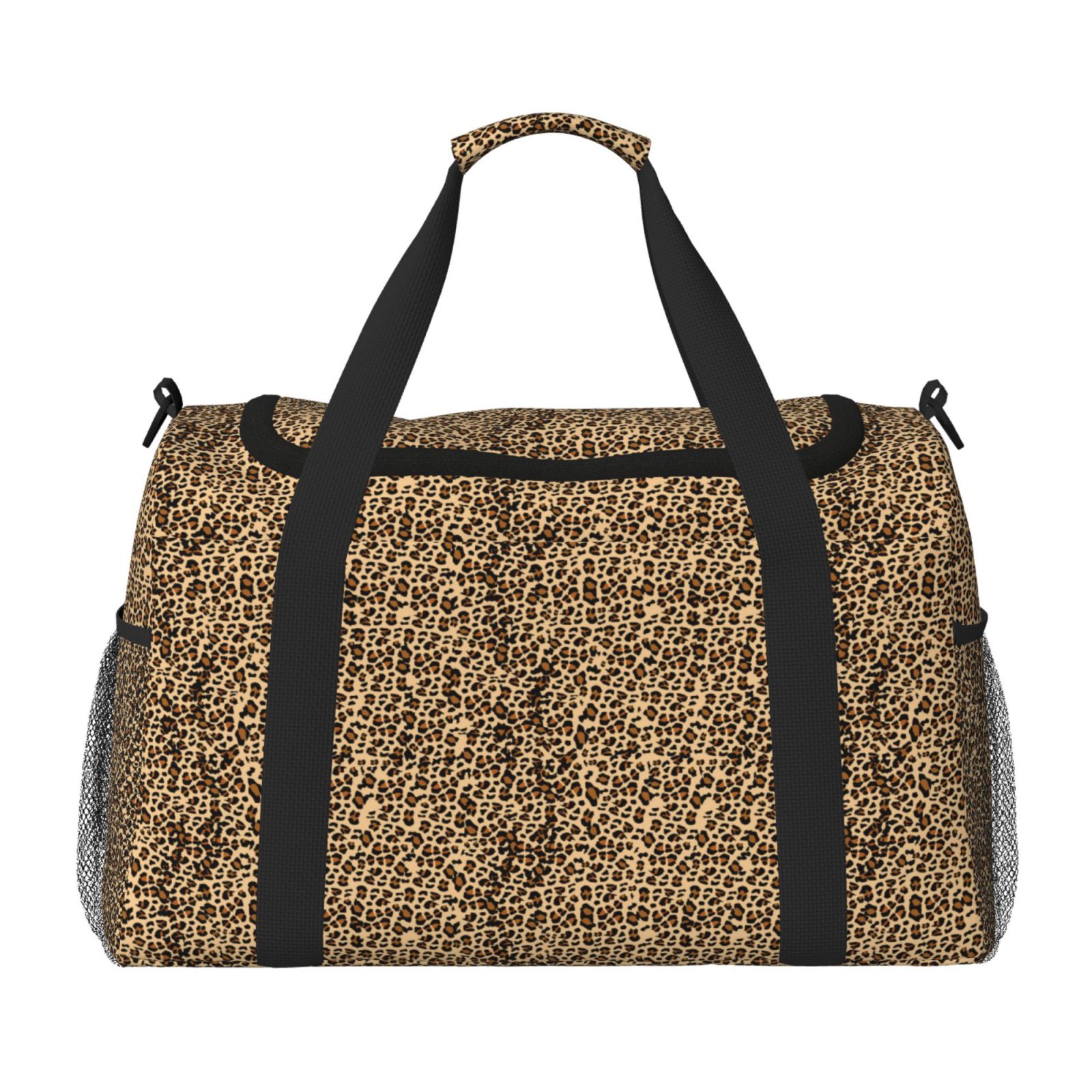 Leopard Print Travel Duffle Bag – Women's Weekender, Carry-On, Hospital Bag For Labor, Gym & Overnight Trips