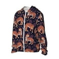 thumbnail image 1 of Picia Leopard Print Women's Men's UPF 50+ Sun Protection Hoodie Shirt Long Sleeve SPF Fishing Outdoor UV Hiking Lightweight Shirts-Large, 1 of 9