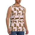 thumbnail image 1 of Picia Leopard Print mens Cotton Tank Undershirts , Moisture-wicking Ribbed Tanks, Lightweight Cotton Tank Undershirts-Large, 1 of 1
