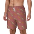 thumbnail image 1 of Picia Leopard Print pattern Mens Swim Trunks with Compression Liner Stretch Beach Shorts Quick Dry with Zipper Pockets No-Chafing Board Shorts-XX-Large, 1 of 9