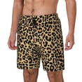 thumbnail image 1 of Picia Leopard Print pattern Mens Swim Trunks with Compression Liner Stretch Beach Shorts Quick Dry with Zipper Pockets No-Chafing Board Shorts-XX-Large, 1 of 9
