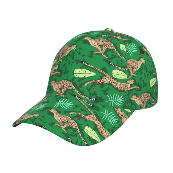 Picia Leopard Print pattern Trucker Low Profile Hat Men Women Baseball Cap Dad Hat Adjustable Unconstructed Plain Cap