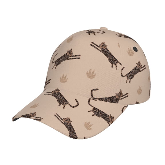 Picia Leopard Print pattern Trucker Low Profile Hat Men Women Baseball Cap Dad Hat Adjustable Unconstructed Plain Cap