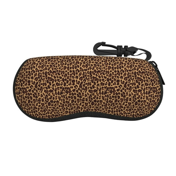 Picia Leopard Printed Print Sunglasses Case, Eyeglasses Case Protector Large Glasses Case, Key Lock Case Protective Glasses Holder Eyeglasses Cases