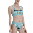thumbnail image 1 of Picia Let's Go on an Adventure Women's High Waisted Bikini Scoop Neck Swimsuit Two Pieces Bathing Suit-X-Large, 1 of 8