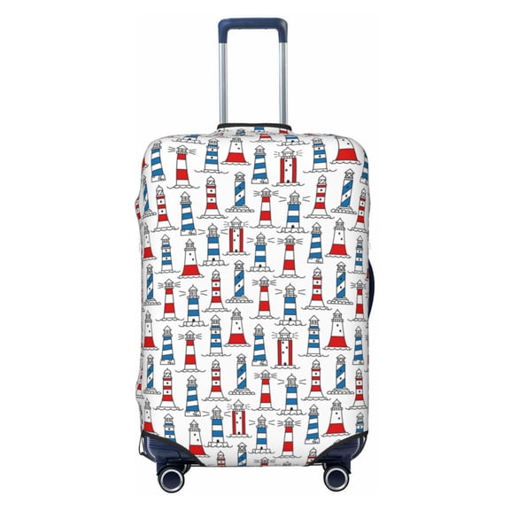 Picia Lighthouse And Beacon Luggage Protector Cover Thicken Suitcase Protector Cover Fit 18-32 Inch Luggage-Small