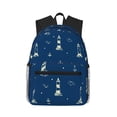 thumbnail image 1 of Picia Lighthouses and Anchors Large Capacity Backpack Classic Style Backpack Casual Backpack Water-Resistant School Work Travel Outdoor Backpack, 1 of 8