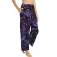 thumbnail image 1 of Picia Lilac Womens Soft Woven Cotton Elastic Waistband Sleep Pajama Pant Lounge Sleep Pant With Pockets And Drawstring-Large, 1 of 9