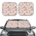thumbnail image 1 of Picia Lilies Flowers 2 Piece Car Windshield Sun Shade Foldable | Foldable Sun Shield for Front Window Blocks UV Rays and Keeps Your Vehicle Cool-Large, 1 of 7