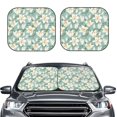 thumbnail image 1 of Picia Lilies Flowers 2 Piece Car Windshield Sun Shade Foldable | Foldable Sun Shield for Front Window Blocks UV Rays and Keeps Your Vehicle Cool-Medium, 1 of 7