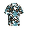 thumbnail image 1 of Picia Lilies Flowers Gentle Cotton Regular Fit Short Sleeve Casual Hawaiian Shirt for Men-3X-Large, 1 of 9