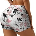 thumbnail image 1 of Picia Lilies Flowers Printed Workout Shorts for Women Seamless Scrunch Butt Lifting High Waisted Yoga Gym Booty Running Moisture-wicking Short Pants-XX-Large, 1 of 9