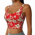 thumbnail image 1 of Picia Lilies Flowers Sports Bra for Women,Padded Strappy Sports Bras Medium Support Yoga Bra with Removable Cups,Running Yoga Bra-, 1 of 9