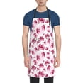 thumbnail image 1 of Picia Lilies Flowers Waterproof Apron for Unisex Adult - Adjustable Bib Apron with Pockets, Ideal for Cooking, Gardening, Painting, and Household Chores, 1 of 9