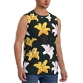 thumbnail image 1 of Picia Lilies Flowers mens Cotton Tank Undershirts , Moisture-wicking Ribbed Tanks, Lightweight Cotton Tank Undershirts-XX-Large, 1 of 8