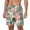 thumbnail image 1 of Picia Lilies Flowers pattern Mens Swim Trunks with Compression Liner Stretch Beach Shorts Quick Dry with Zipper Pockets No-Chafing Board Shorts-XX-Large, 1 of 9