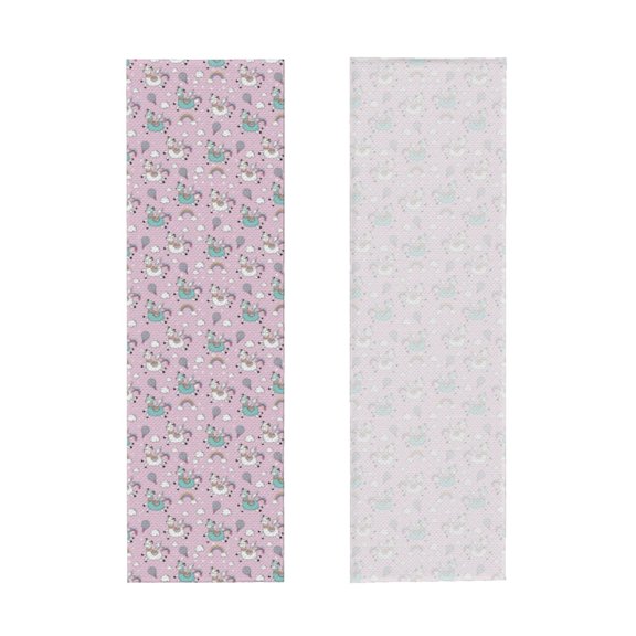 Picia Llama Unicorn and Rainbow Pattern Cooling Towels (40"x12") Cool Towel, Cold Towel, Microfiber Soft Breathable Chilly Ice Towel