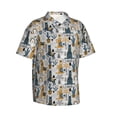 thumbnail image 1 of Picia Llama and Cactus1 Gentle Cotton Regular Fit Short Sleeve Casual Hawaiian Shirt for Men-Medium, 1 of 9