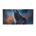 thumbnail image 1 of Picia Lonely Night Sky Wolf Pattern Party Banner, Festive Decoration, Holiday Banner, Celebration Decor, Event Banner, Reusable Party Banner-Small, 1 of 8