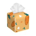 thumbnail image 1 of Picia Love Carrot Pattern Tissue Box Cover,PVC Leather Square Holder,Tissue Box Holder with Magnetic Bottom,Facial Paper Organizer Dispenser-5.2"X5.2"X5.2", 1 of 8