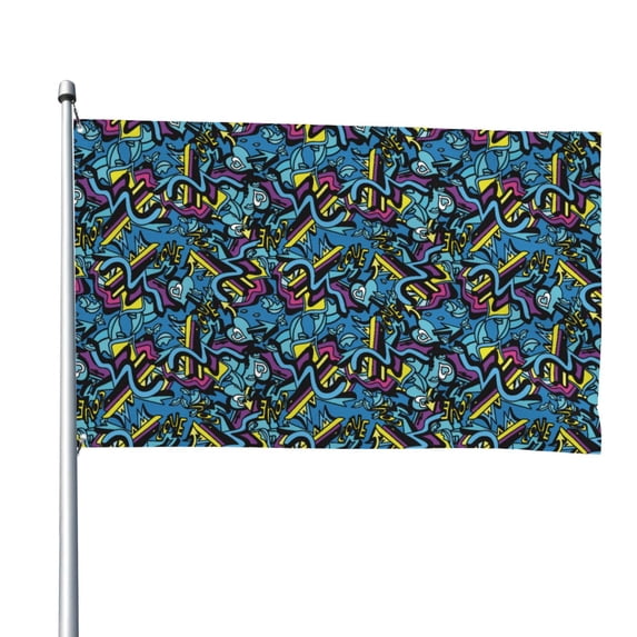 Picia Love Music Printed Flag ,Love Music Pattern Garden Flag Vertical Double,Yard Lawn Outdoor Decor 48x72"