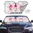 thumbnail image 1 of Picia Love You Mom Curved Windshield Sunshade Accordion Folding Style Auto Shade for Car Truck SUV Van Blocks UV Ray Sun Visor Protector -Medium, 1 of 7