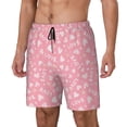 thumbnail image 1 of Picia Love pattern Mens Swim Trunks with Compression Liner Stretch Beach Shorts Quick Dry with Zipper Pockets No-Chafing Board Shorts-X-Large, 1 of 9