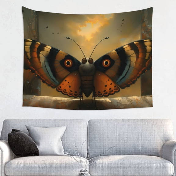 Picia Majestic Butterfly Sunset Pattern Tapestry-Tapestries for Bedroom Living Room Dorm(29x37")