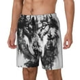 thumbnail image 1 of Picia Majestic Wolf Landscape pattern Mens Swim Trunks with Compression Liner Stretch Beach Shorts Quick Dry with Zipper Pockets No-Chafing Board Shorts-XX-Large, 1 of 9