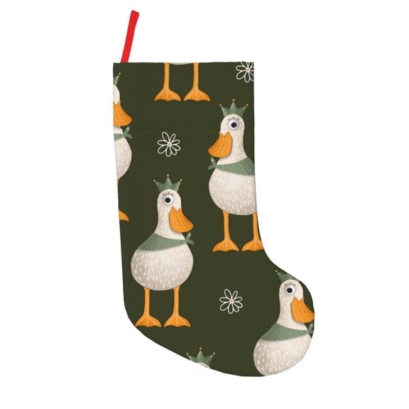 Picia Mallard Ducks Wild Birds for 18in Christmas Stockings, Xmas Stocking for Kids, Holiday and Family Stocking for Fireplace or Party Decoration