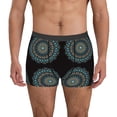 thumbnail image 1 of Picia Mandala Pattern Men’s Boxer Briefs – Soft & Breathable Underwear, Stretchy & Comfortable Fit, Supportive Pouch Design, Moisture-Wicking-Large, 1 of 5