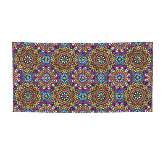 Picia Mandala Pattern Party Banner, Festive Decoration, Holiday Banner, Celebration Decor, Event Banner, Reusable Party Banner-Small