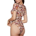 thumbnail image 1 of Picia Maneki-Neko Cats Womens One Piece Swimsuits Modest Tummy Control Bathing Suits Lace Up Slimming Swim Suit-X-Large, 1 of 1
