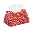 thumbnail image 1 of Picia Maple Leaves Pattern Long Tissue Box Cover,PVC Leather Triangle Holder,Tissue Box Holder with Magnetic Bottom,Facial Paper Organizer Dispenser-7.9"X4.9"X4.5", 1 of 9