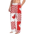 thumbnail image 1 of Picia Maple Leaves1 Mens Soft Woven Cotton Elastic Waistband Sleep Pajama Pant Lounge Sleep Pant With Pockets And Drawstring-XX-Large, 1 of 9