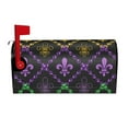 thumbnail image 1 of Picia Mardi Gra Geometric Magnetic Mailbox Cover Standard Size-21x18 in, 1 of 9