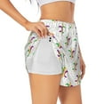 thumbnail image 1 of Picia Mardi Gras Carnival1 Pattern Women's 2 in 1 Athletic Running Shorts High Waisted Workout Casual Gym Sweat Shorts with Comfy Liner Zipper Pockets-XX-Large, 1 of 9