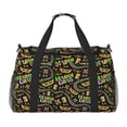 thumbnail image 1 of Picia Mardi Gras3 Print Travel Duffle Bag,Weekender Bags for Women with Shoe Compartment, Gym Duffel Bag with Wet Pocket, Hospital Bags for Labor and Delivery, 1 of 7