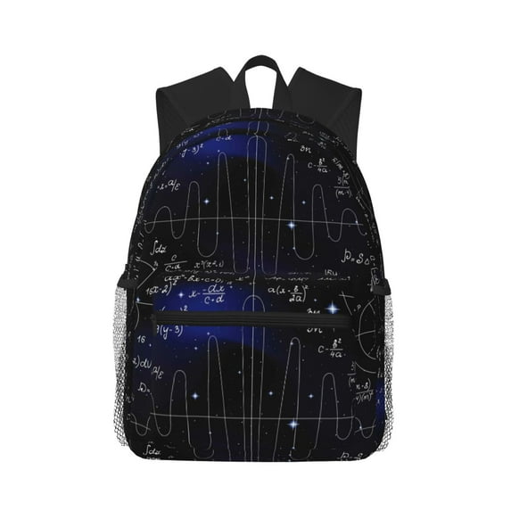 Picia Mathematica Science Large Capacity Backpack Classic Style Backpack Casual Backpack Water-Resistant School Work Travel Outdoor Backpack